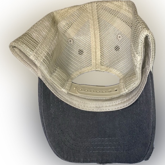 NWOT ADAMS TAIL GATE DISTRESSED TRUCKER CAPS🧢X✌️,BLACK/NAVY BLUE,OS,BNWOT✨$p🧢✨ - Picture 6 of 11